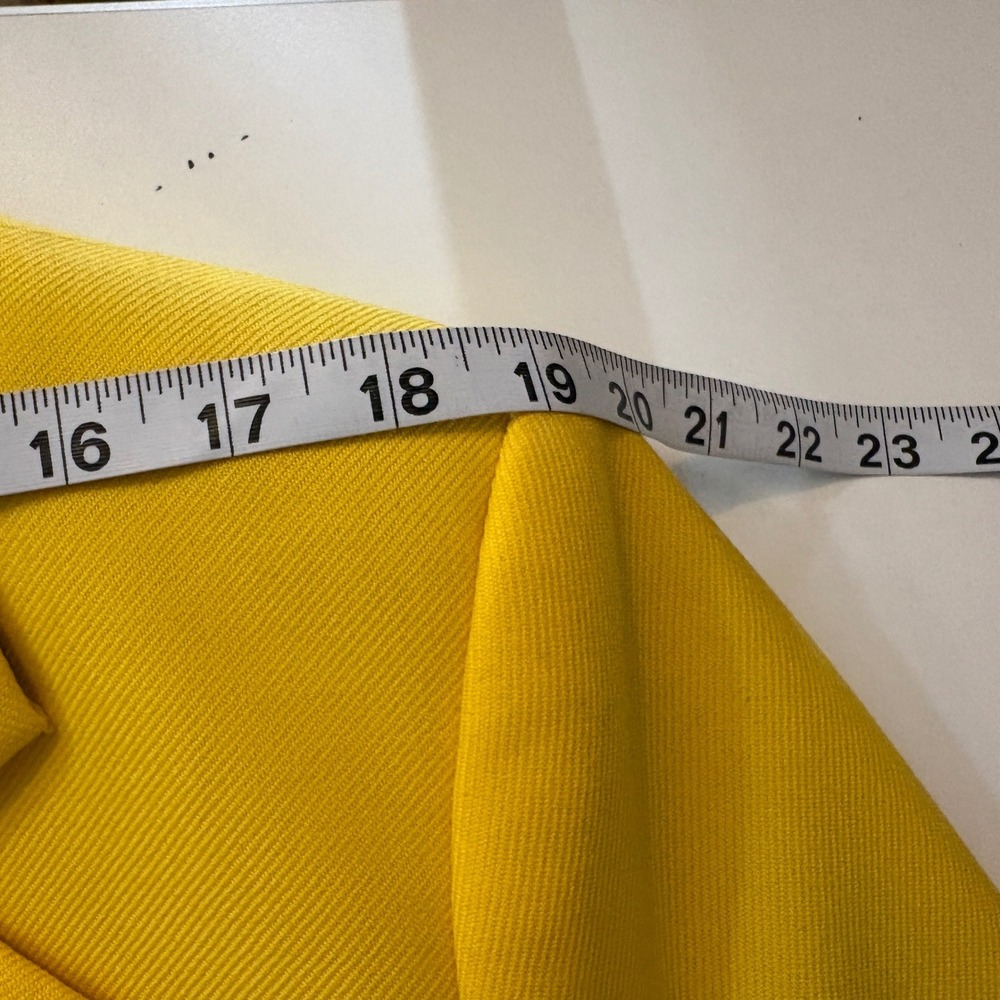 Banana‎ Republic Long Wool Sculptural Blazer Yellow Single Button 18 Trending - Picture 8 of 11